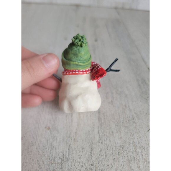 Hallmark 1999 snowman red scarf ornament Xmas vintage jan karon - Picture 5 of 6